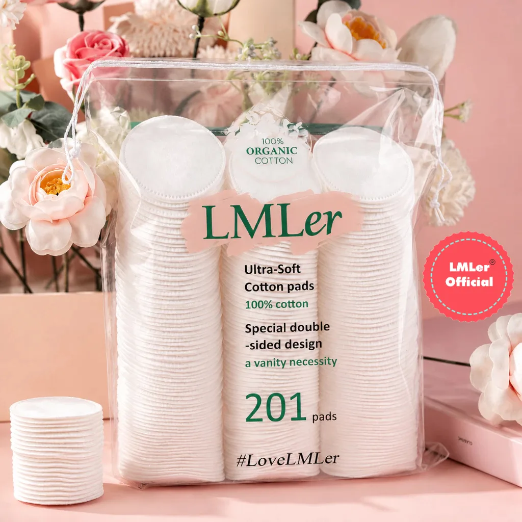 Bông tẩy trang LaMer 201 miếng 100% cotton: Rẻ mà chất bất ngờ