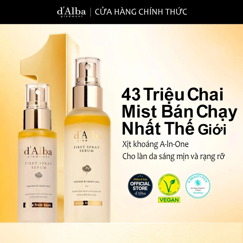 Tinh Chất Xịt Dưỡng Đa Năng D'Alba