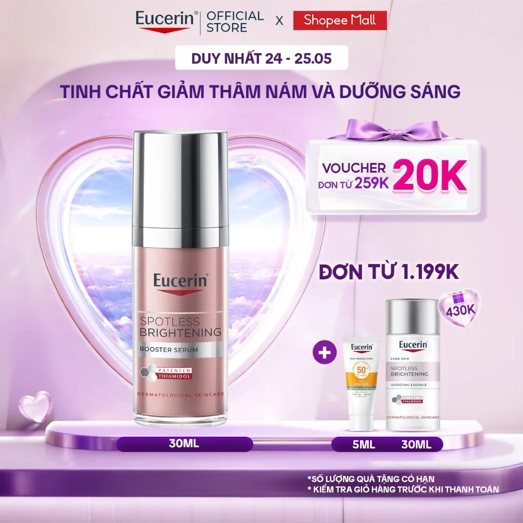Tinh chất giảm thâm nám và dưỡng sáng Eucerin Spotless Brightening Booster Serum 30ml