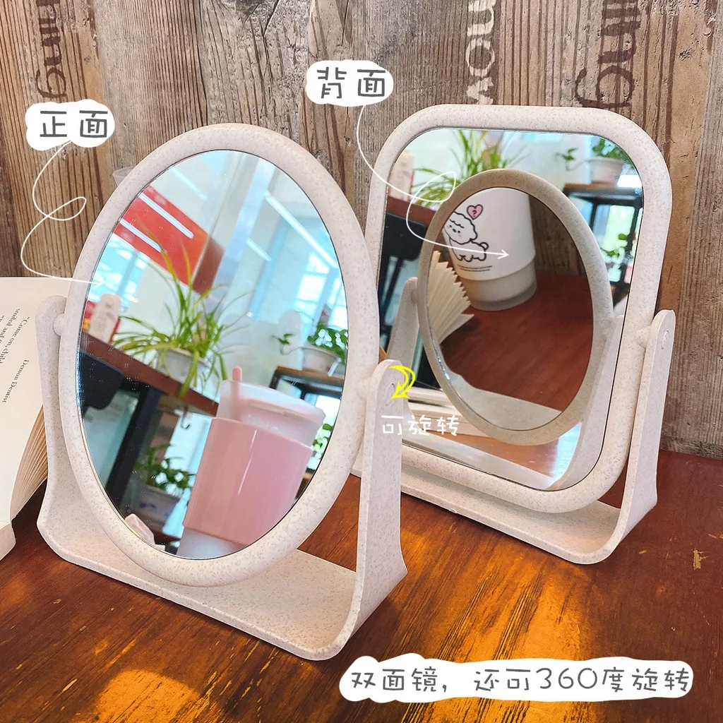 Gương để bàn lúa mạch NOVSET xoay 360 độ: Nhỏ xinh đáng có trên bàn phấn