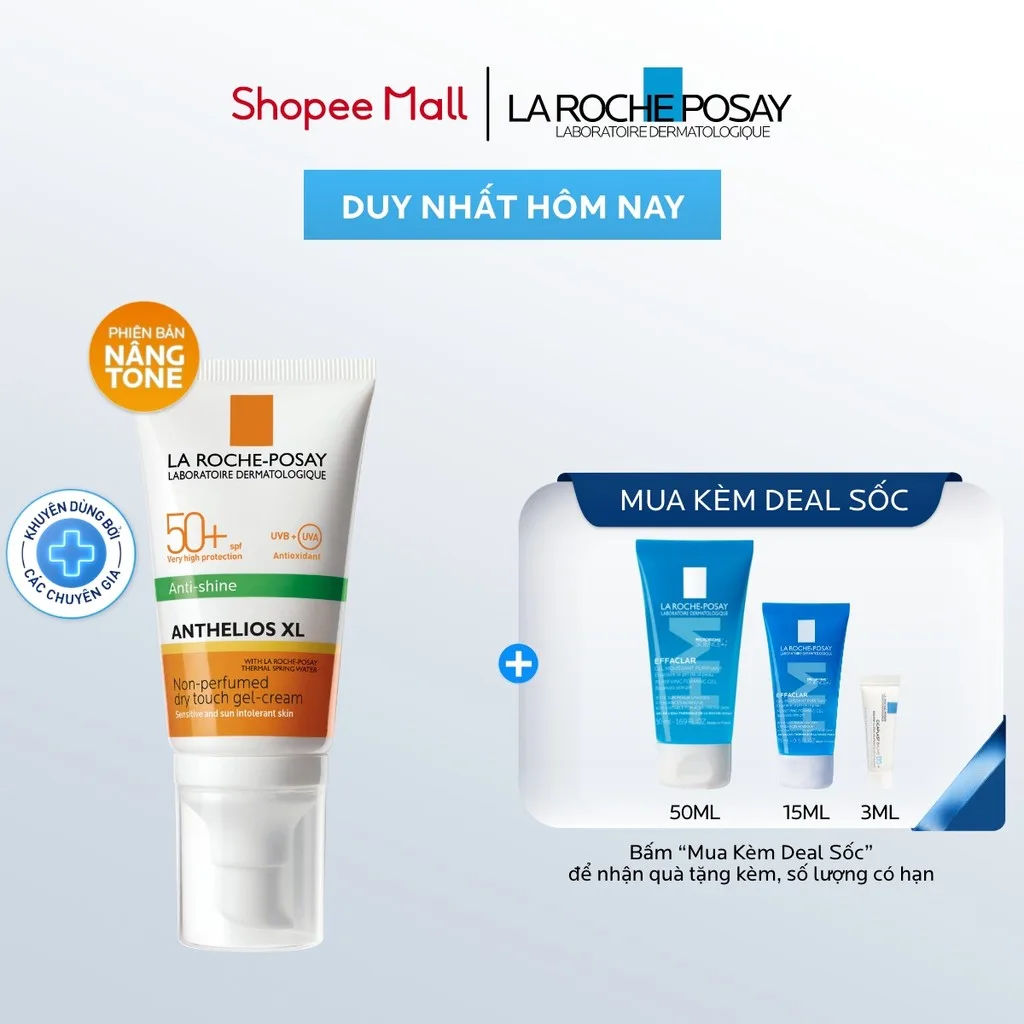 Kem chống nắng nâng tone cho da dầu La Roche-Posay Anthelios XL SPF50+ PA++++ 50ml