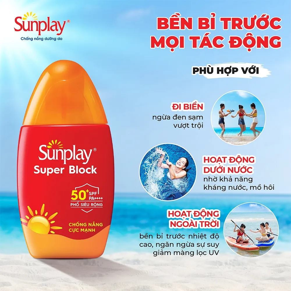 Kem chống nắng Sunplay Super Block SPF 50+ PA++++ 3