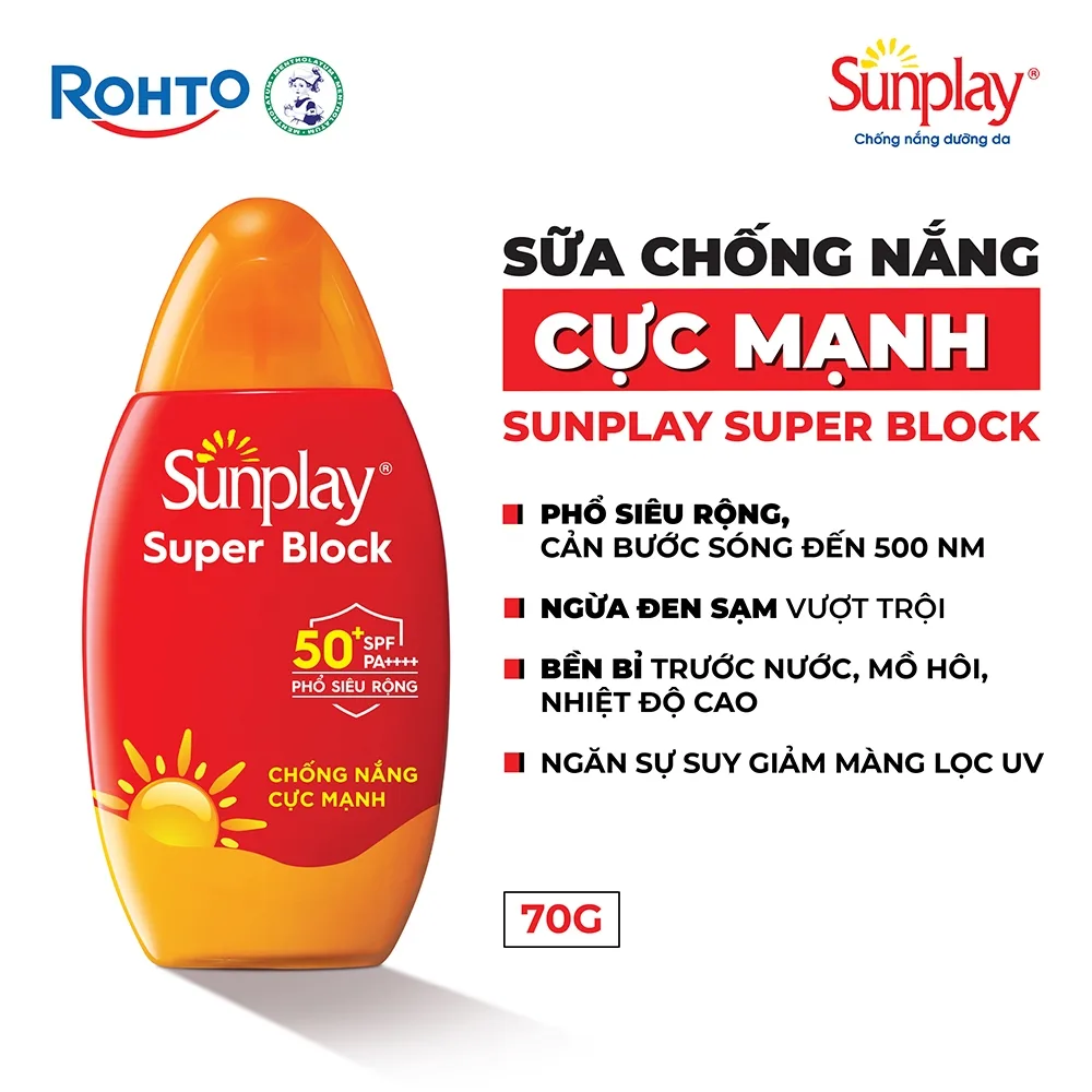 Kem chống nắng Sunplay Super Block SPF 50+ PA++++