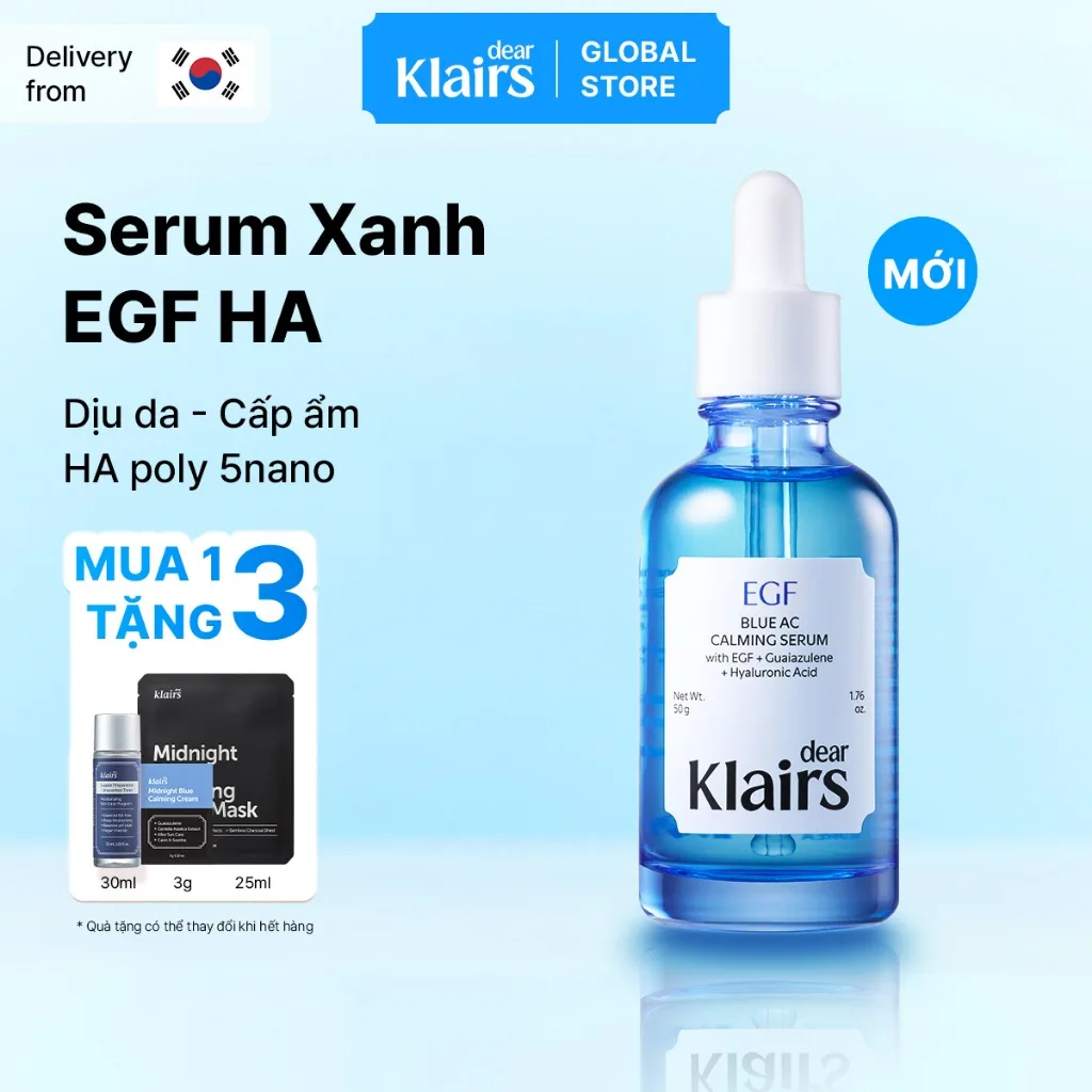 Tinh chất EGF Blue AC Calming Serum Klairs