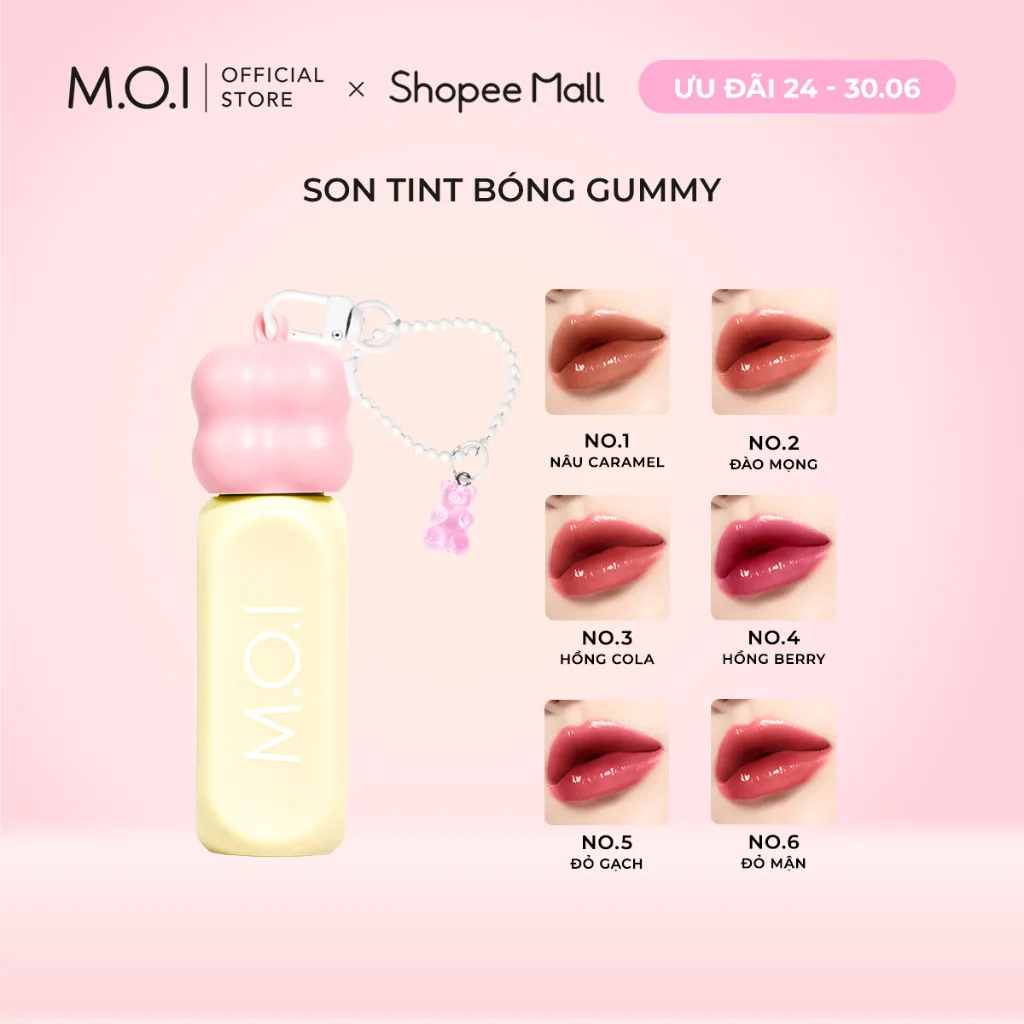 Son Tint Bóng Gummy Lip Tint MOI