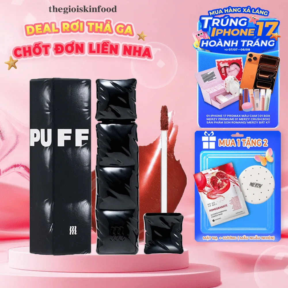 Son Merzy The First Velvet Tint V6 Blue Dream: Lì mịn, bền màu lâu trôi