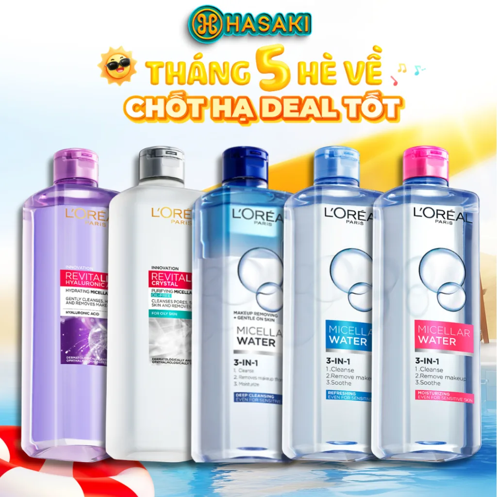 Nước tẩy trang L'Oreal 400ml cho da dầu, da nhạy cảm: Deal quá hời