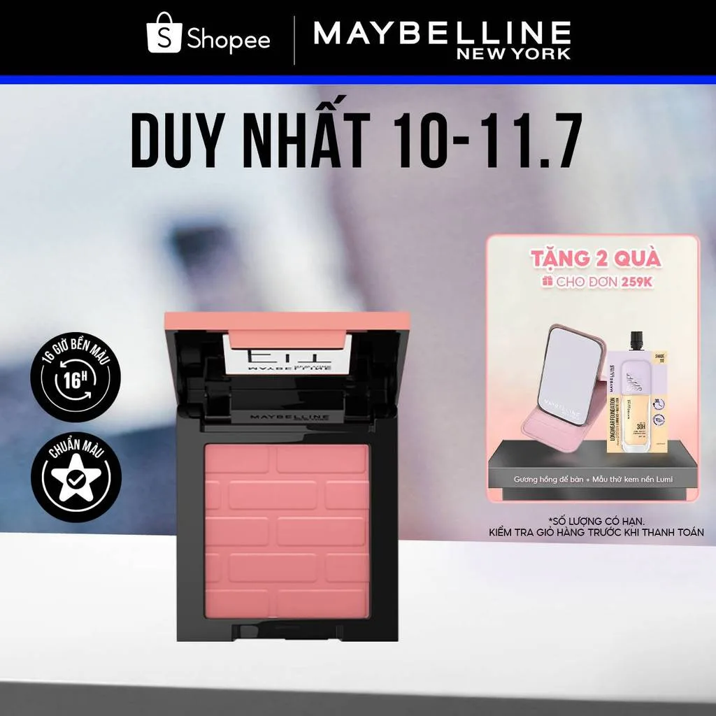 Phấn má hồng mịn lì chuẩn màu Maybelline Fit Me Blush 4.5g