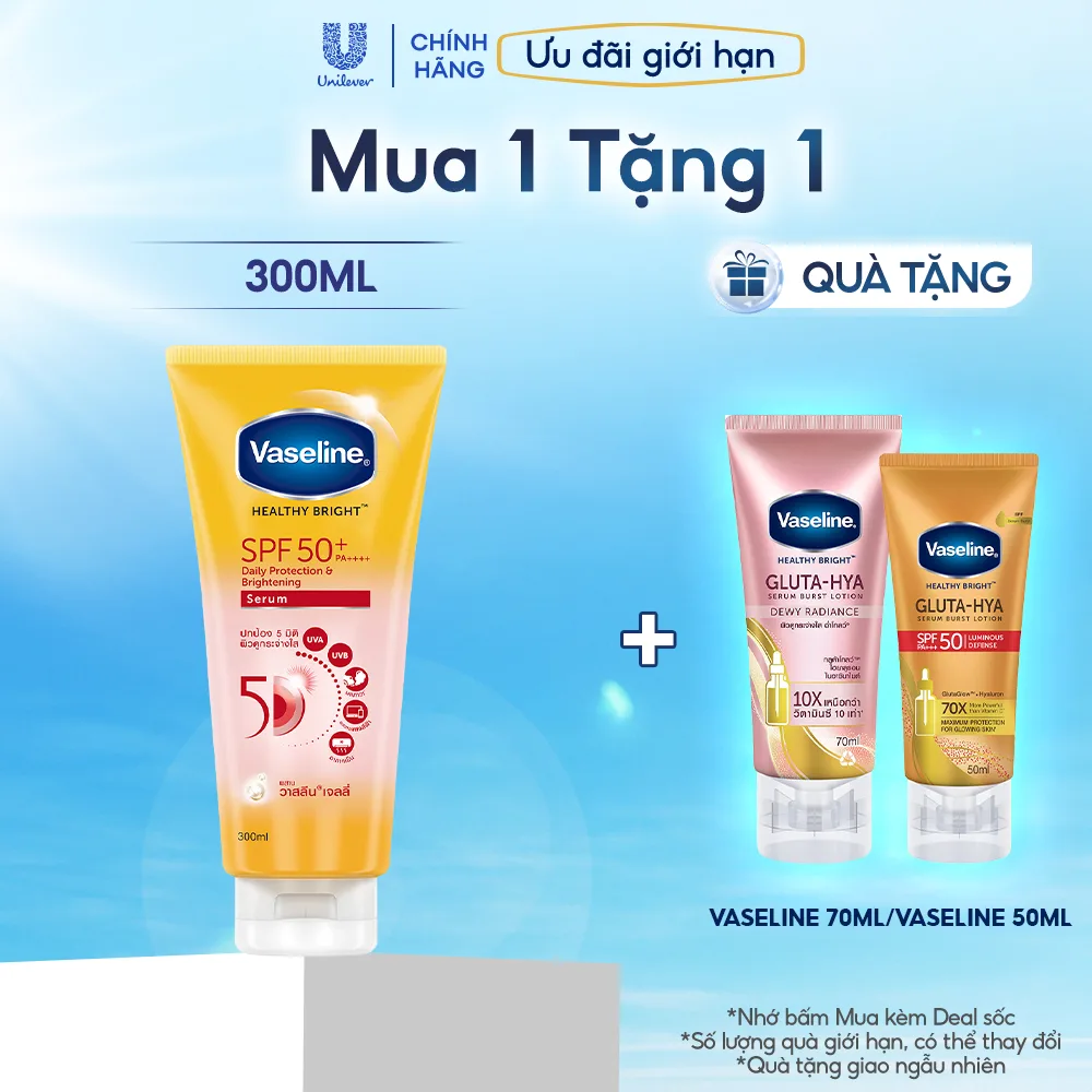Serum chống nắng cơ thể Vaseline 50x SPF 50+: bảo vệ toàn thân xịn sò?