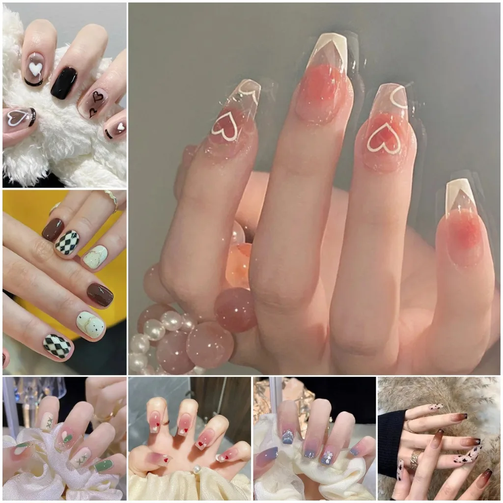 Set 24 móng tay giả kiểu Pháp SuperNail: Nail xinh cấp tốc tại nhà