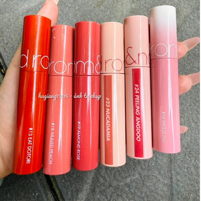 Son tint Romand Juicy Lasting Tint màu 23: đỏ nâu nude gây thương nhớ