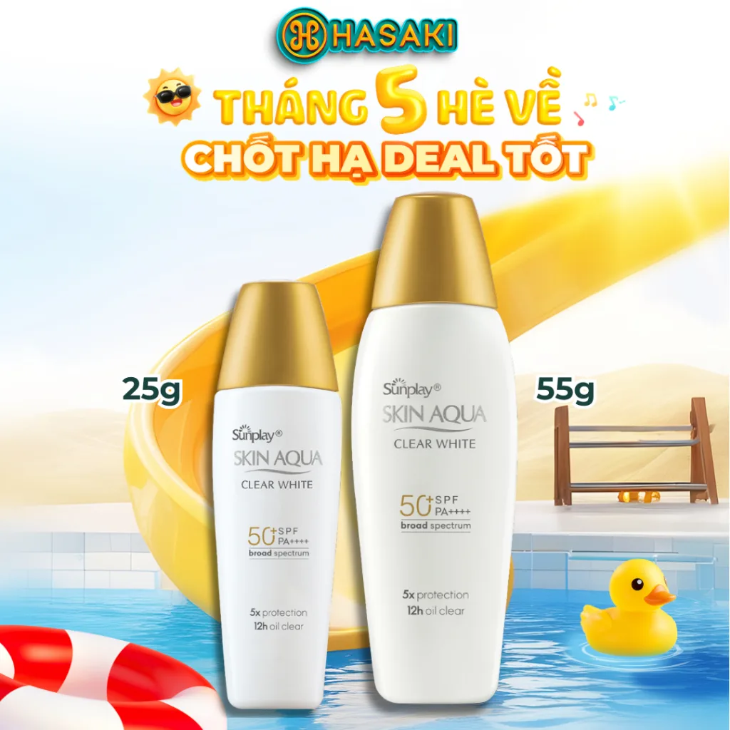 Sữa chống nắng Sunplay Skin Aqua: Mỏng nhẹ, dưỡng da sáng mịn mỗi ngày