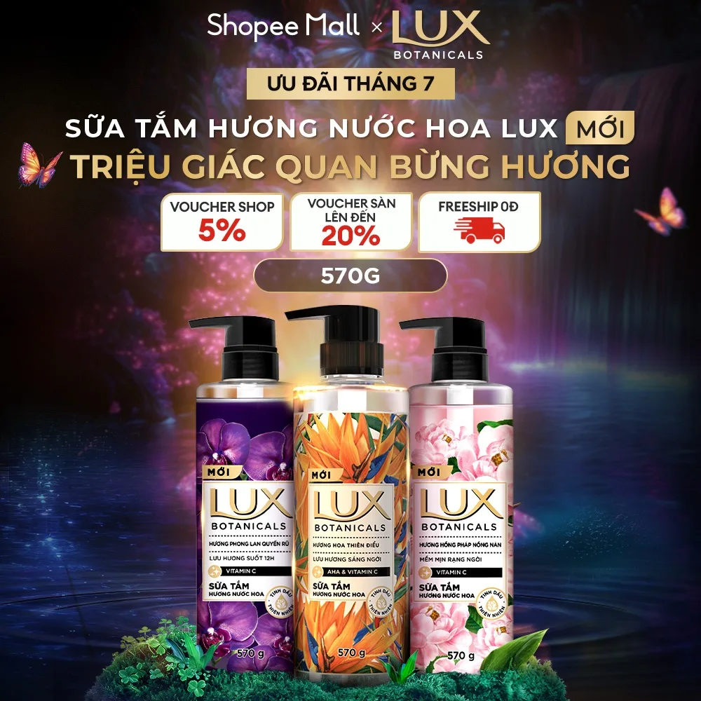 Sữa tắm Lux Botanical hương nước hoa: Tắm xong thơm sang cả ngày