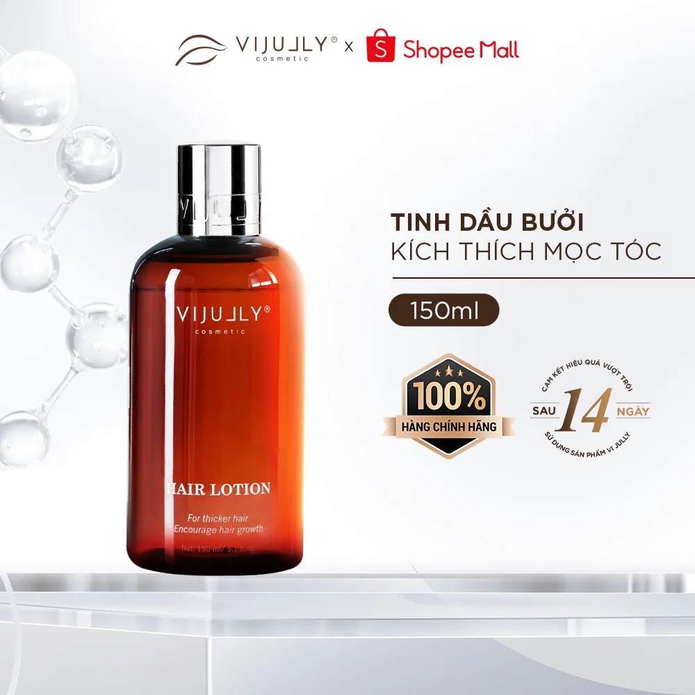 Xịt dưỡng tóc tinh dầu bưởi Vi Jully 150ml: giảm rụng, kích mọc tóc?