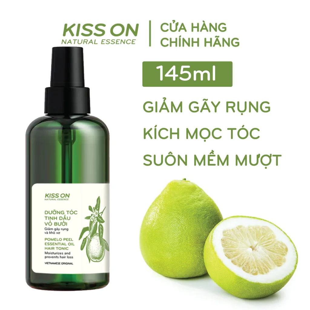 Xịt mọc tóc tinh dầu vỏ bưởi KISS ON 145ml có thật sự hiệu quả?